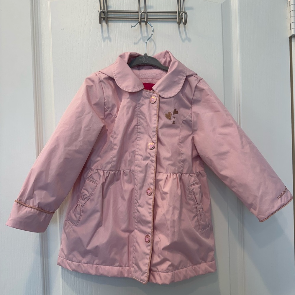London Fog Light Pink Kids Raincoat